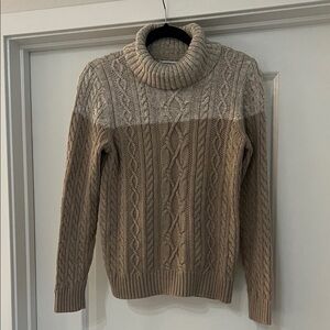 Turtleneck Cable Knit Sweater
